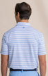 Southern Tide Polos Driver Wild Winds Stripe Polo in Heather Blue Stream