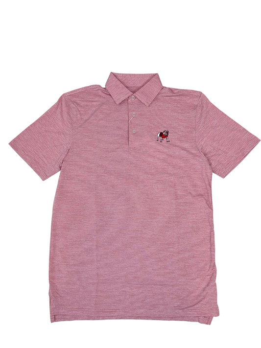 Southern Tide Polos Georgia Bulldogs Driver Spacedye Polo Shirt- Varsity Red