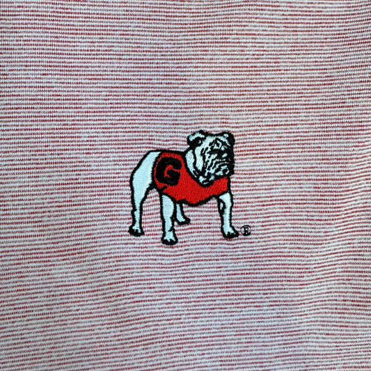 Southern Tide Polos Georgia Bulldogs Driver Spacedye Polo Shirt- Varsity Red