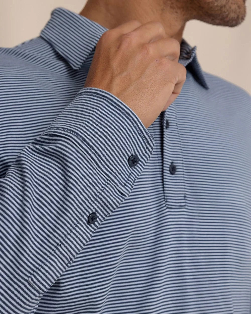 Southern Tide Polos Sandy Cay Long Sleeve Knit Polo