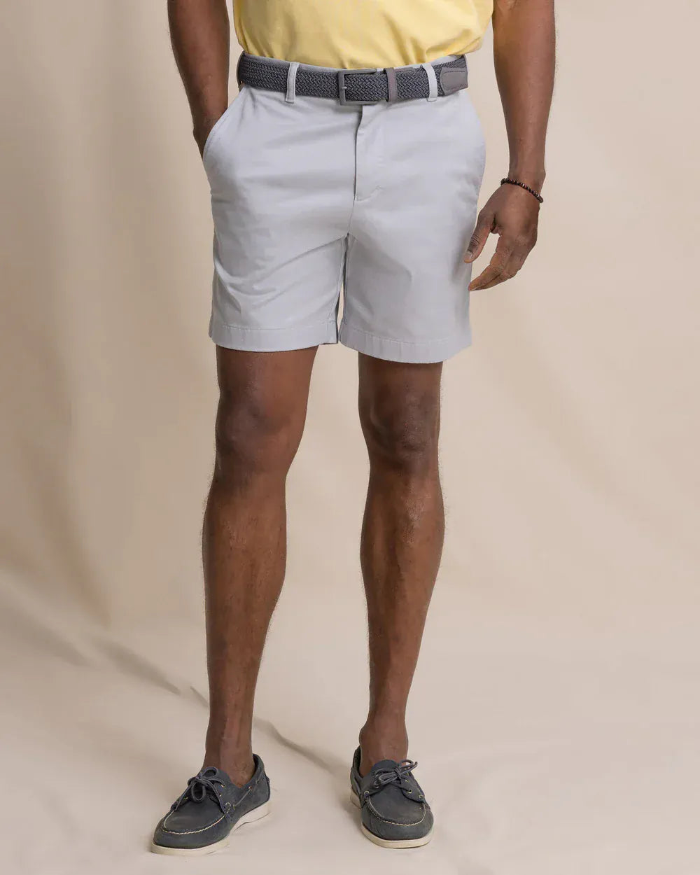 Southern Tide Shorts Channel Marker 7" Stretch Chino Short in Seagull Grey
