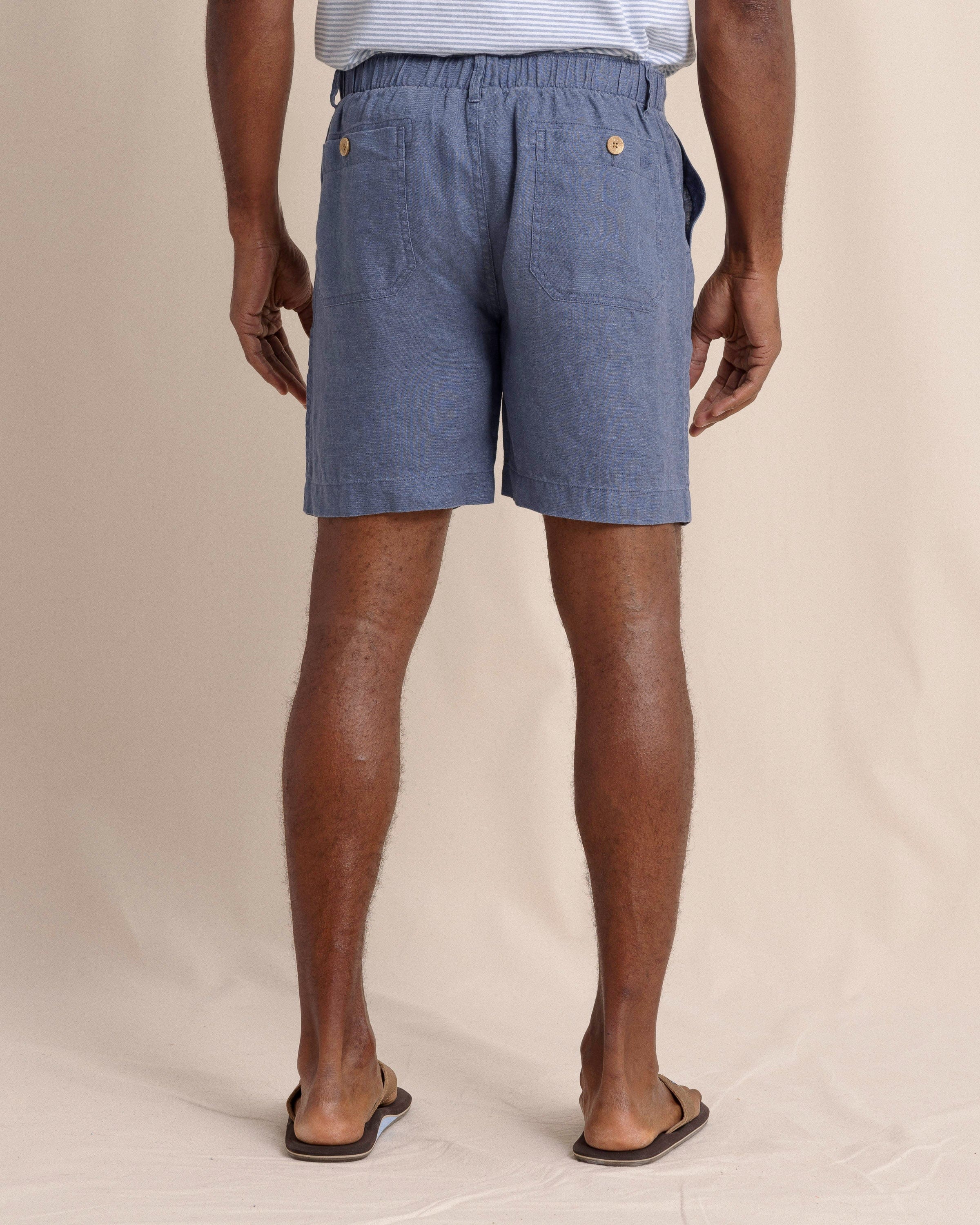 Southern Tide Shorts Heritage Preserve Linen Short 7" - Light Indigo