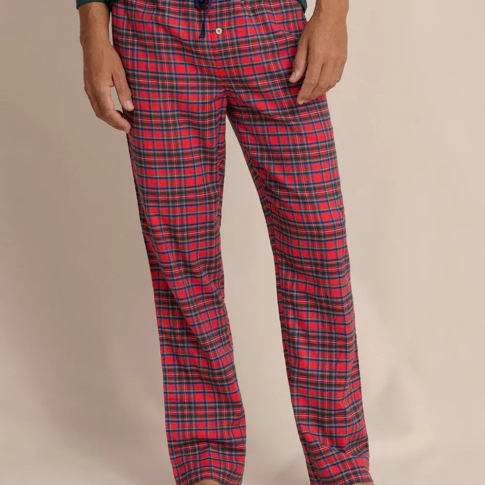 Southern Tide Sleepwear CRAB RED / S Men's South Carolina Tartan Lounge Pant
