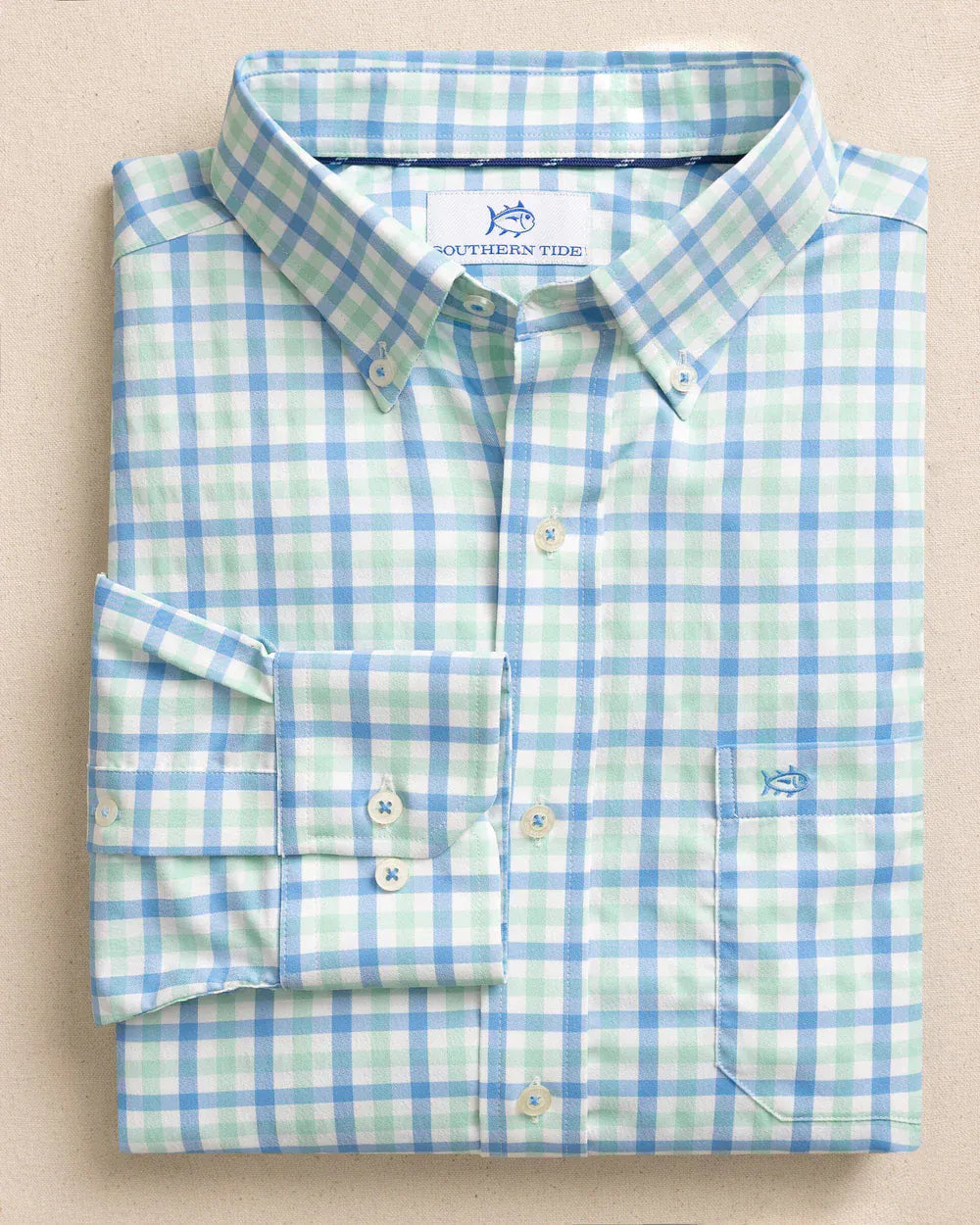 Southern Tide Sport Shirts Albemarle Gingham brrr°® Intercoastal Sport Shirt
