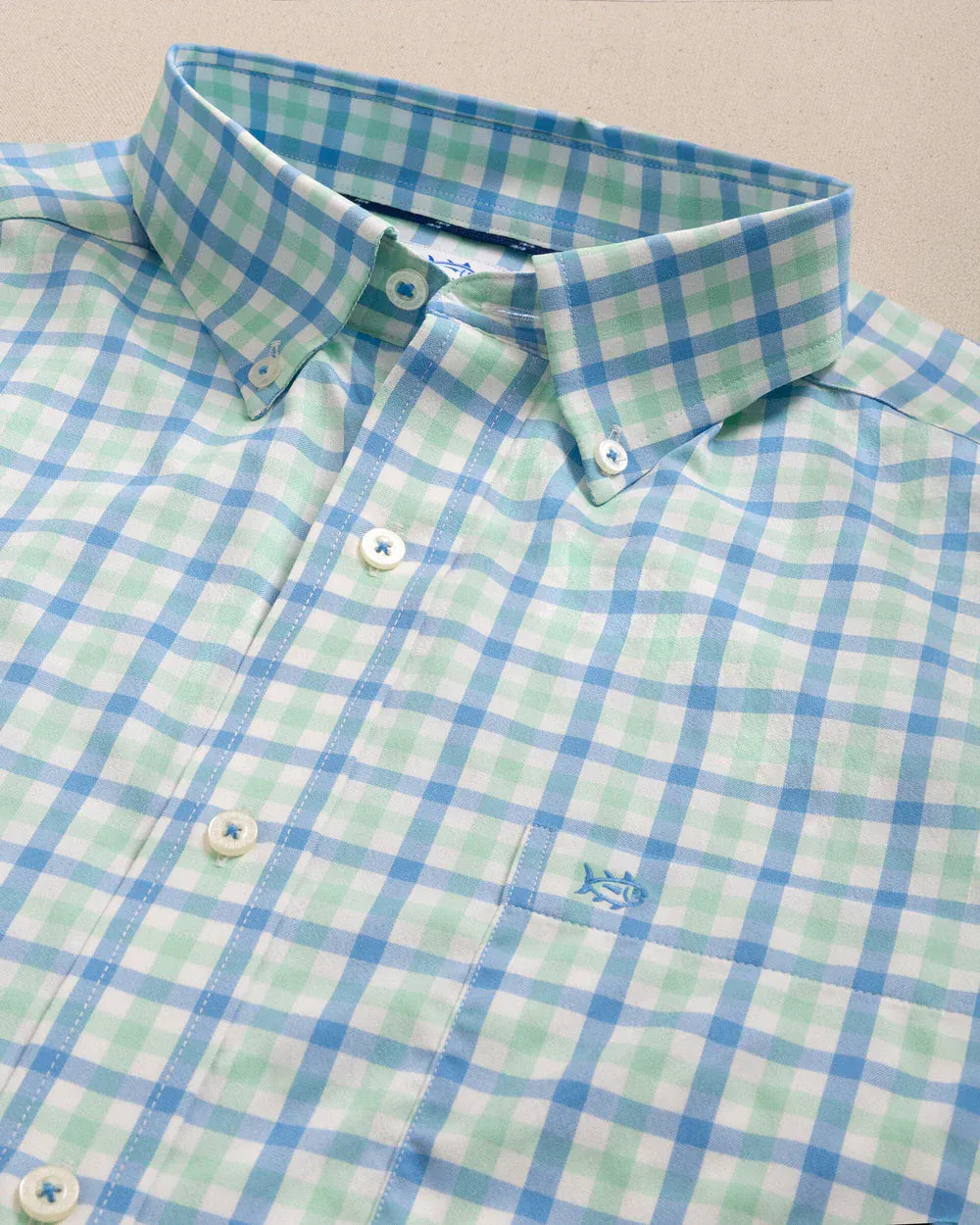 Southern Tide Sport Shirts Albemarle Gingham brrr°® Intercoastal Sport Shirt