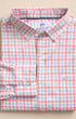 Southern Tide Sport Shirts Albemarle Gingham brrr°® Intercoastal Sport Shirt in Sunkist Coral