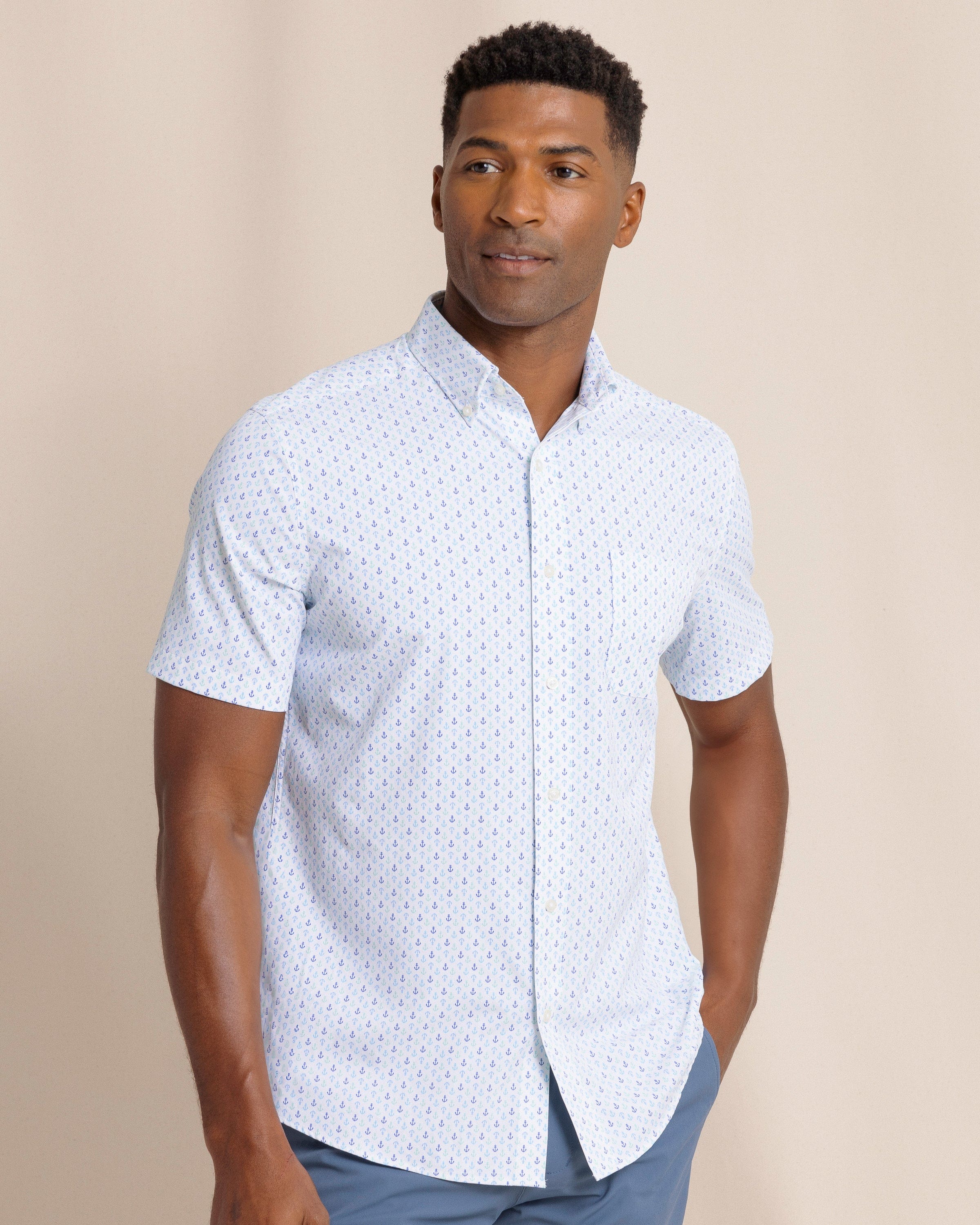 Southern Tide Sport Shirts Anchors Away Sport Shirt