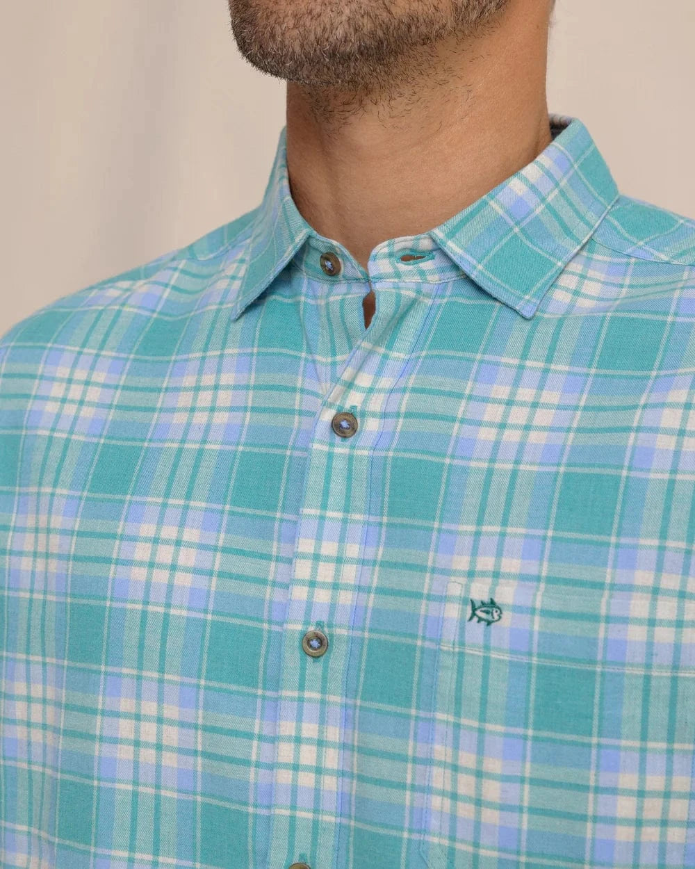 Southern Tide Sport Shirts Ashborough Plaid Brushed Twill Sport Shirt
