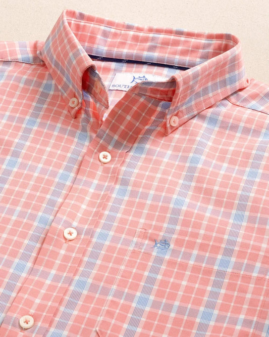 Southern Tide Sport Shirts Beckenham Plaid Intercoastal Long Sleeve Sport Shirt