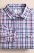 Southern Tide Sport Shirts Benton Plaid Heather Double Cloth Long Sleeve Sport Shirt