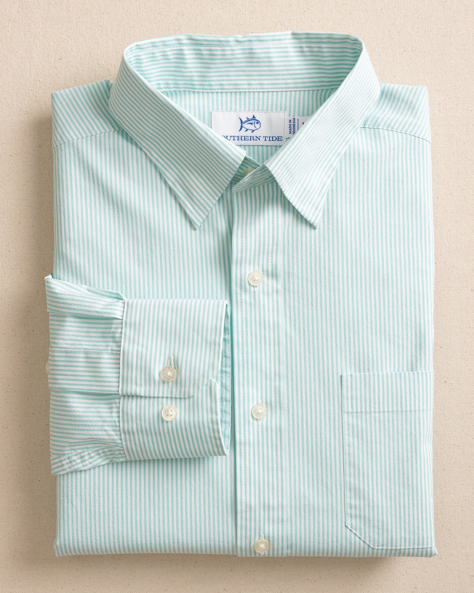 Southern Tide Sport Shirts Charleston Granby Sport Shirt - Mint