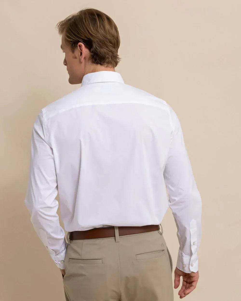 Southern Tide Sport Shirts Charleston Overbrook Solid Long Sleeve Sport Shirt