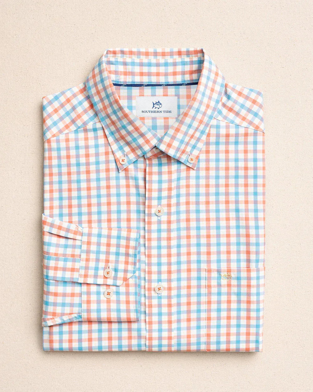 Southern Tide Sport Shirts Coastal Breeze Ocean Song Sportshirt