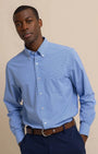 Southern Tide Sport Shirts Cobalt Blue / M Micro Gingham brrr Intercoastal Sport Shirt