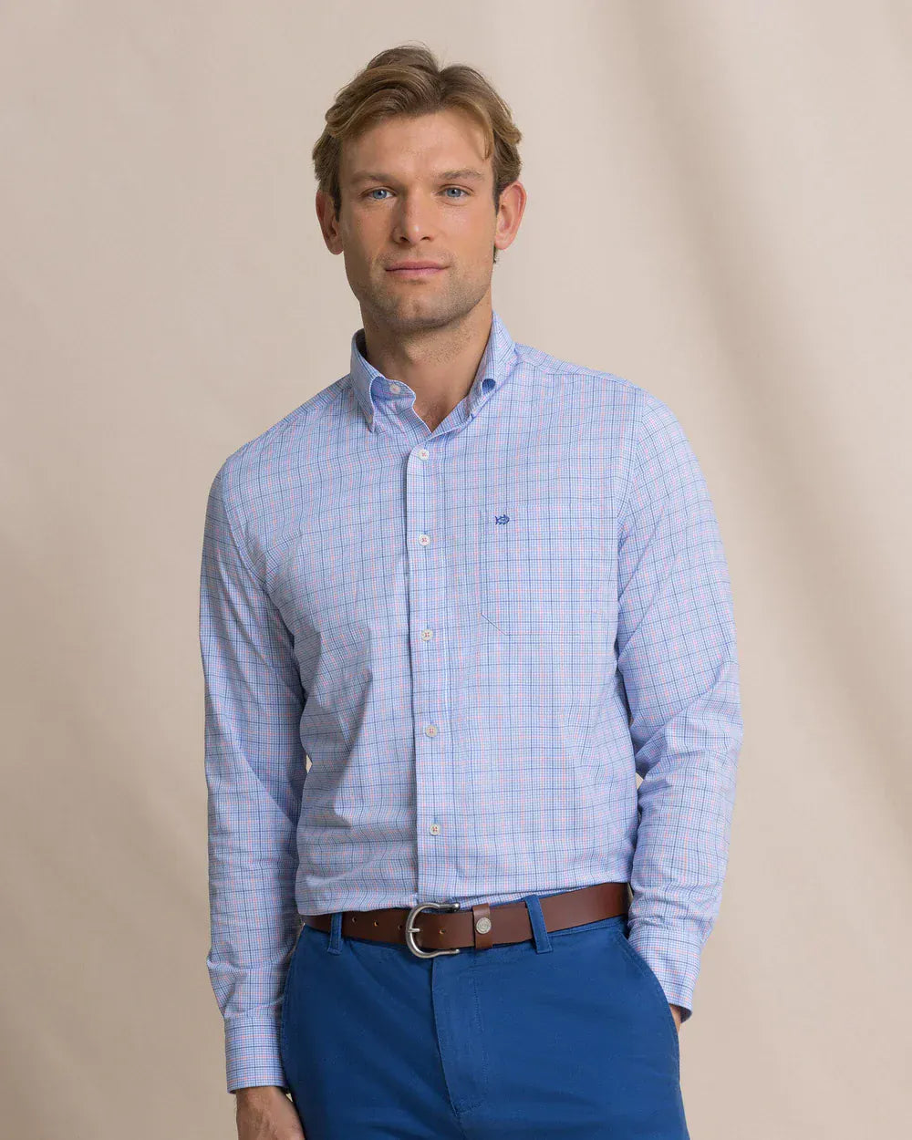 Chemise homme Southern Tide taille XL Indigo Brrr Glenmoor à Chemise homme Southern Tide taille XL Indigo Brrr Glenmoor à