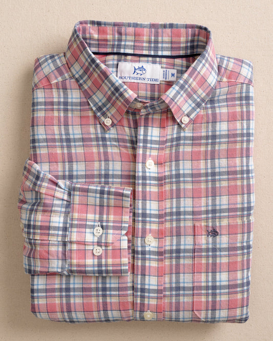 Southern Tide Sport Shirts Emerald Shores Sport Shirt - Bubblegum
