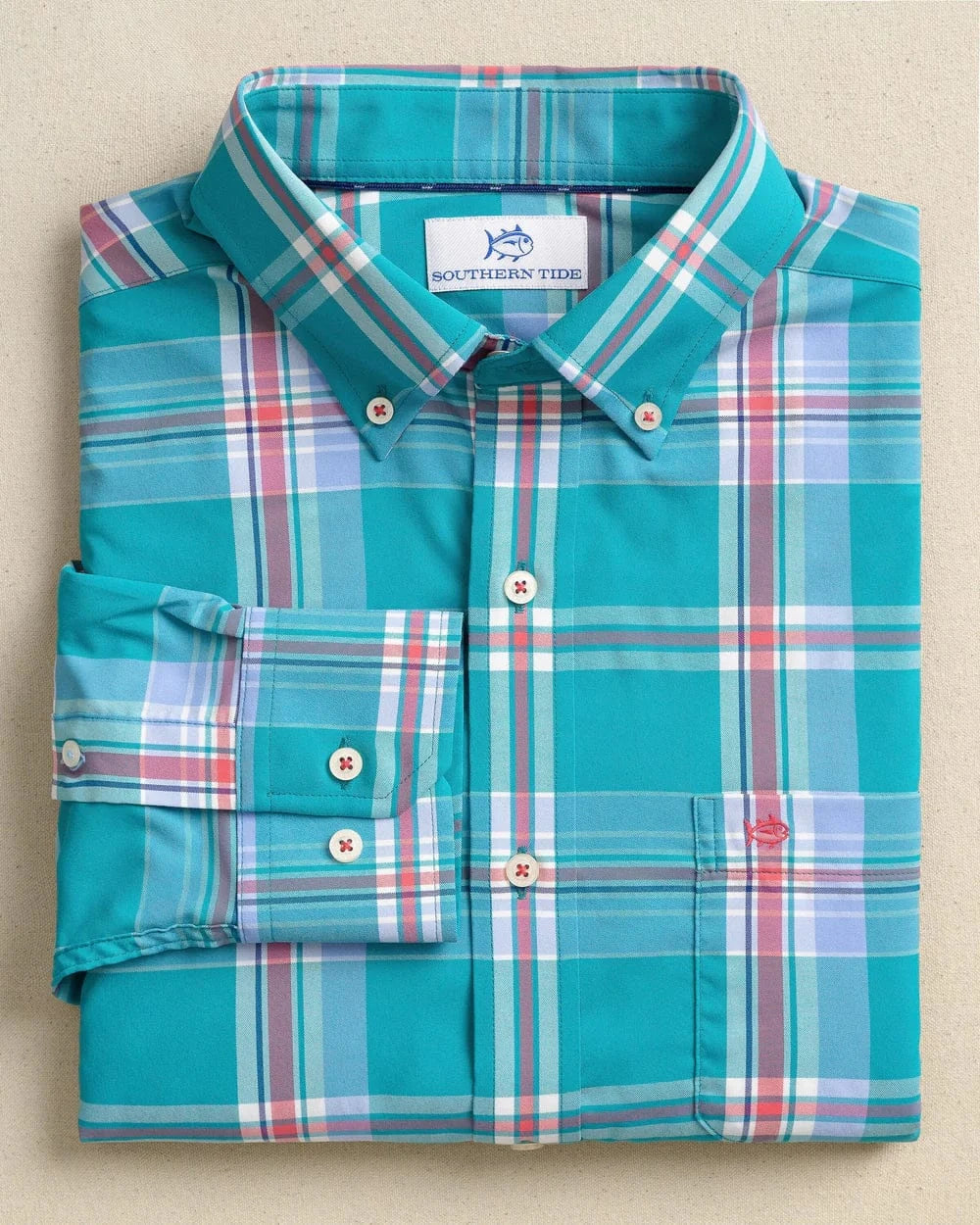 Southern Tide Sport Shirts Greenview Plaid Intercoastal Sport Shirt
