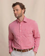 Southern Tide Sport Shirts GRENADINE RED / S Crofton Plaid Charleston Sport Shirt
