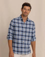 Southern Tide Sport Shirts HEATHER DRESS BLUE / S Ashborough Plaid Brushed Twill Sport Shirt