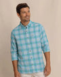 Southern Tide Sport Shirts HEATHER SPRUCE SHADE / S Ashborough Plaid Brushed Twill Sport Shirt