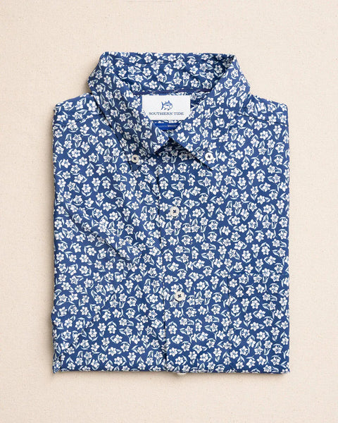 southern tide dress shirt Southern Tide Men's Gorda Peak Check Intercoastal LS Performance Shirt/Seafoam Green