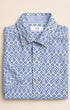 Southern Tide Sport Shirts Marine Mirage Linen Rayon Short Sleeve Sport Shirt