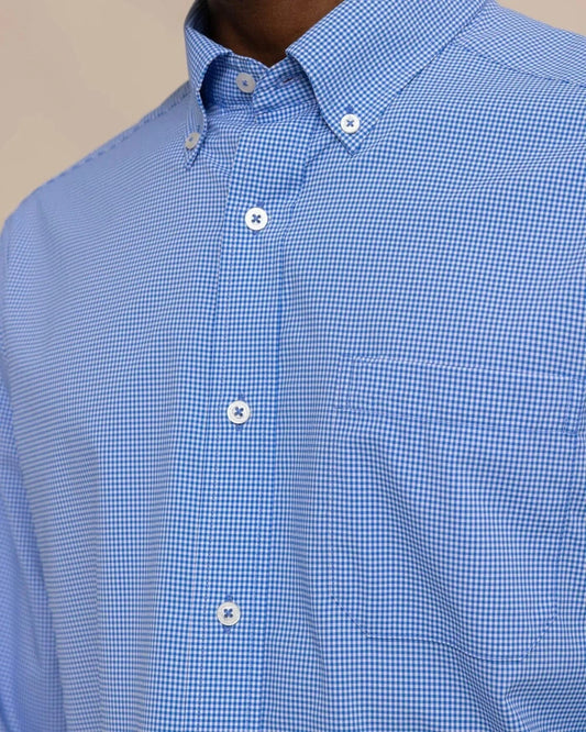 Southern Tide Sport Shirts Micro Gingham brrr Intercoastal Sport Shirt