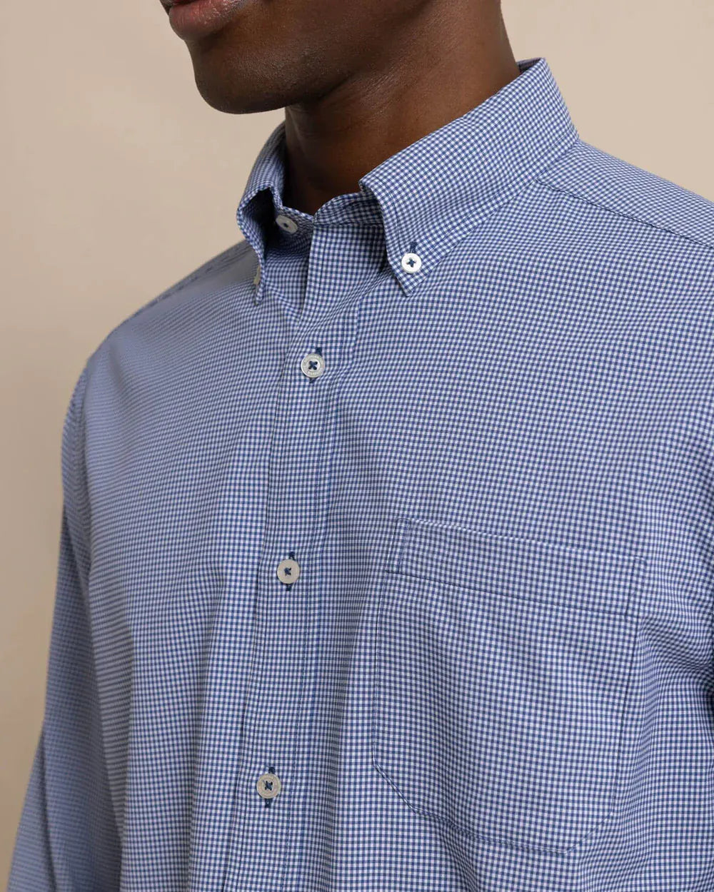 Southern Tide Sport Shirts Micro Gingham Intercoastal Sport Shirt