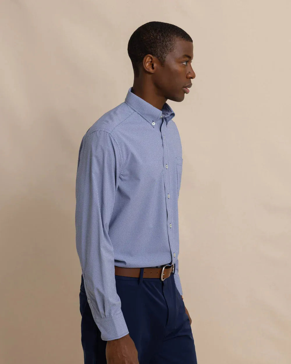 Southern Tide Sport Shirts Micro Gingham Intercoastal Sport Shirt