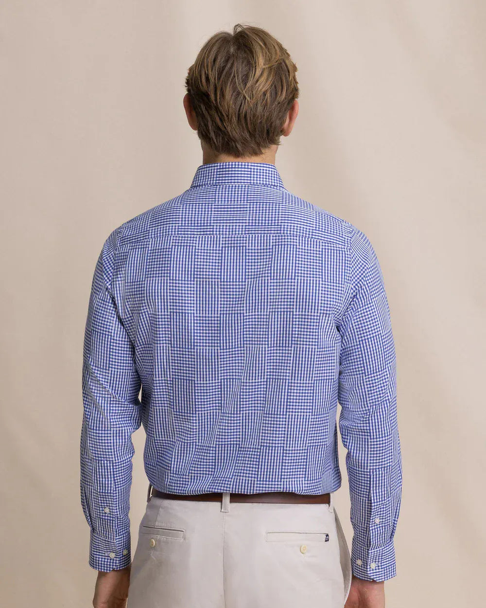 Southern Tide Sport Shirts Palmetto Point Gingham Sport Shirt in Nautical Blue