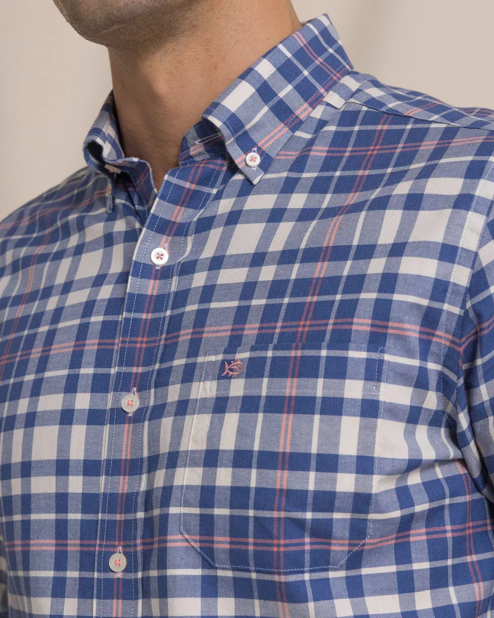 Southern Tide Sport Shirts Sandy Shores Heather Skipjack Sport Shirt