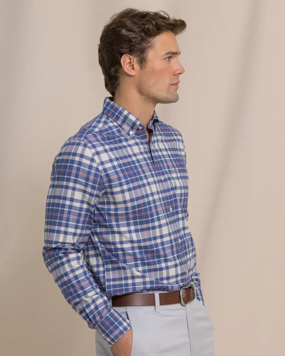 Southern Tide Sport Shirts Sandy Shores Heather Skipjack Sport Shirt