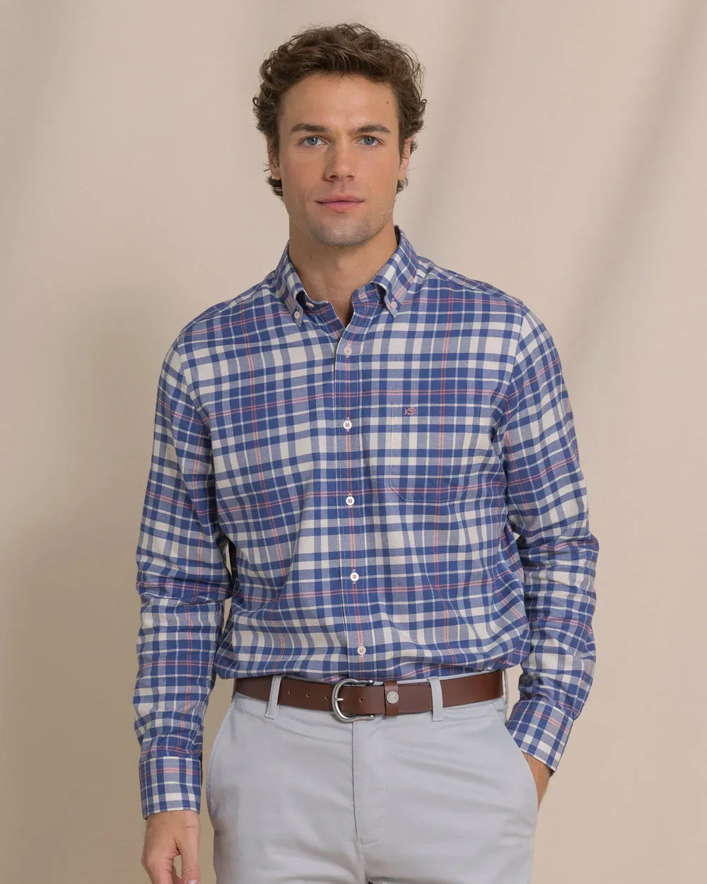 Southern Tide Sport Shirts Sandy Shores Heather Skipjack Sport Shirt