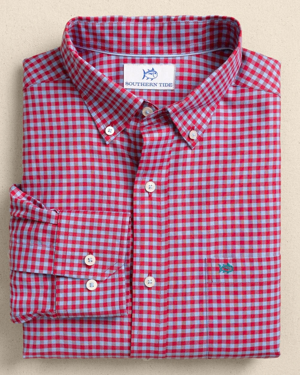 Southern Tide Sport Shirts Silver Lake Plaid Skipjack Sport Shirt