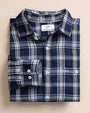 Southern Tide Sport Shirts Somerset Plaid Heather Double Cloth Long Sleeve Sport Shirt