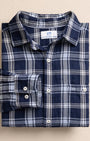Southern Tide Sport Shirts Somerset Plaid Heather Double Cloth Long Sleeve Sport Shirt
