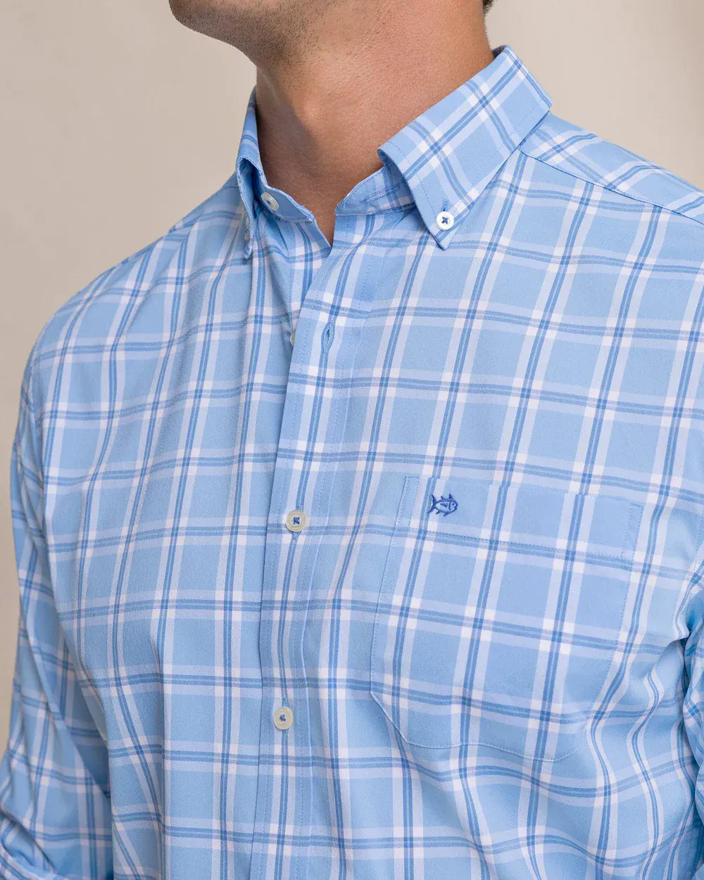 Southern Tide Sport Shirts South Beach Coastal Breeze® Sport Shirt in Ocean Channel
