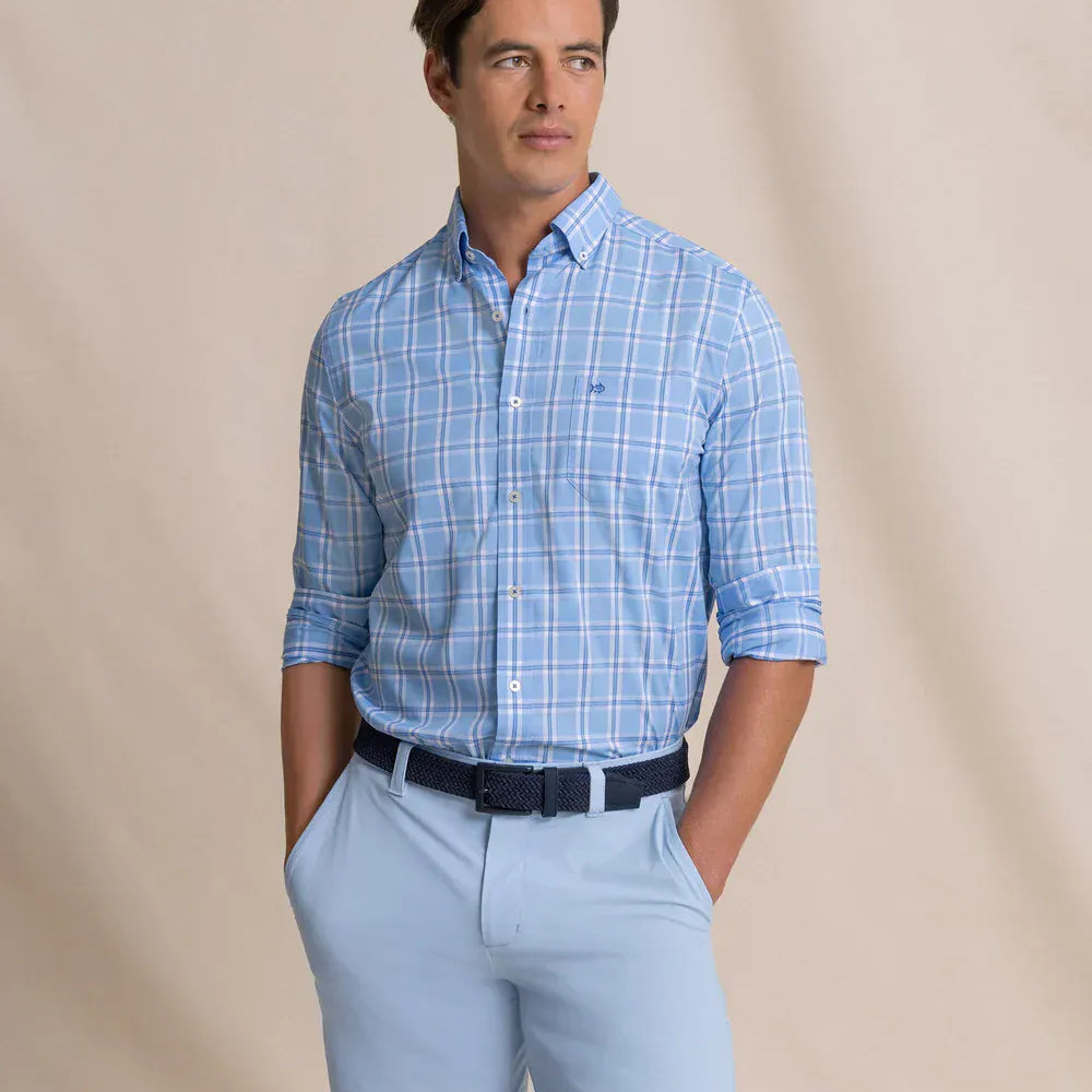 Southern Tide Sport Shirts South Beach Coastal Breeze® Sport Shirt in Ocean Channel
