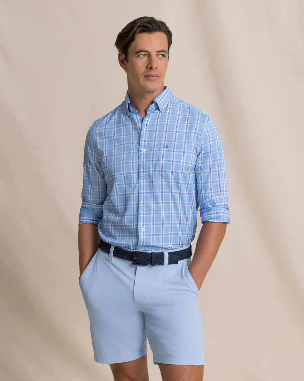 Southern Tide Sport Shirts South Beach Coastal Breeze® Sport Shirt in Ocean Channel