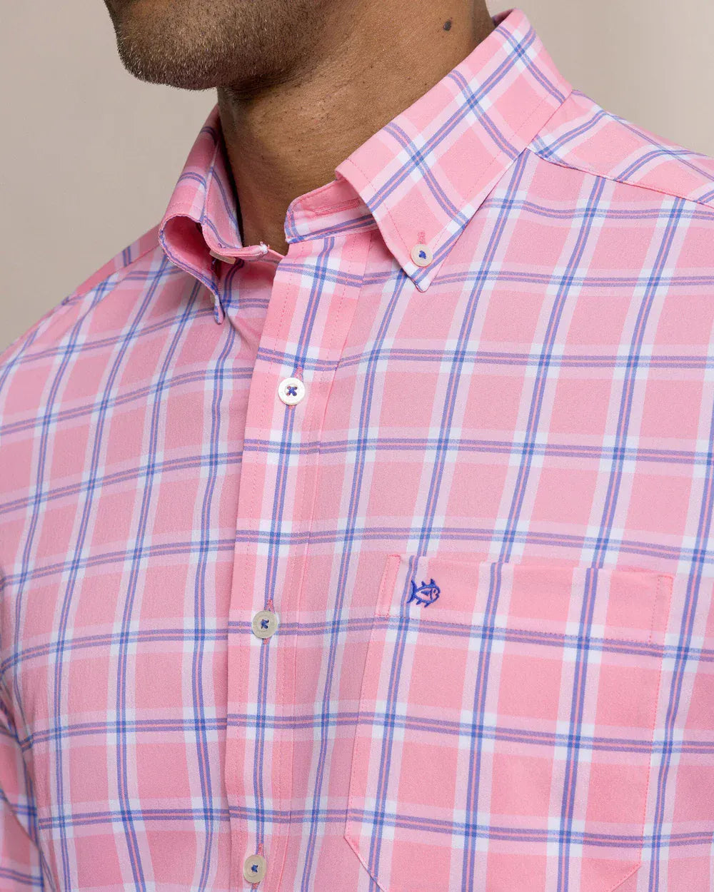 Southern Tide Sport Shirts South Beach Coastal Breeze® Sport Shirt in Sea Pink