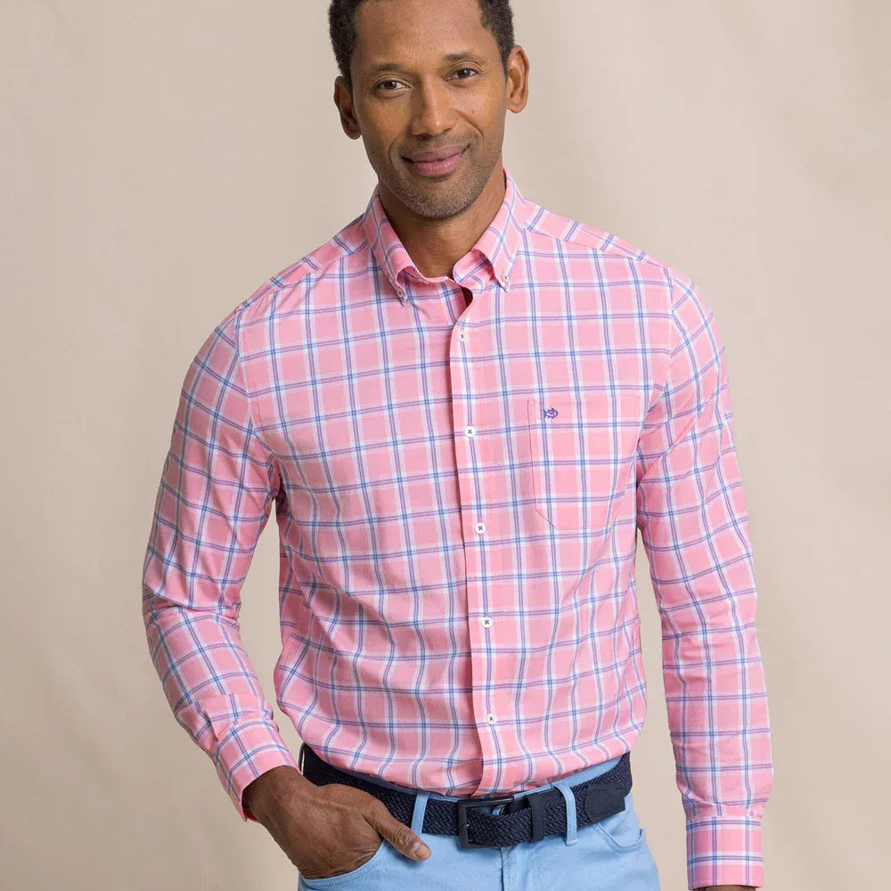 Southern Tide Sport Shirts South Beach Coastal Breeze® Sport Shirt in Sea Pink