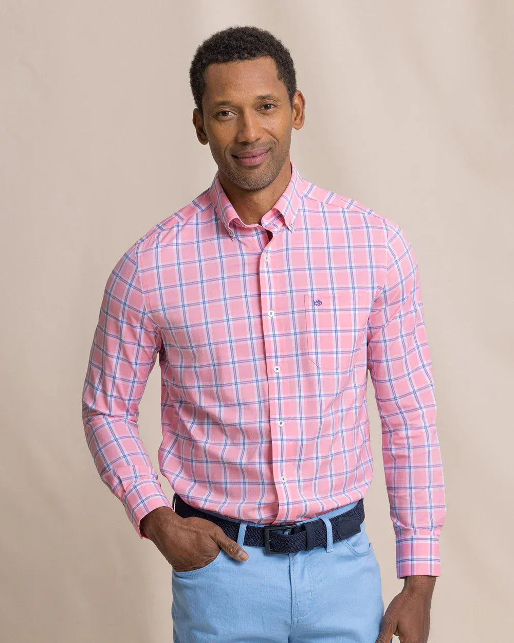 Southern Tide Sport Shirts South Beach Coastal Breeze® Sport Shirt in Sea Pink