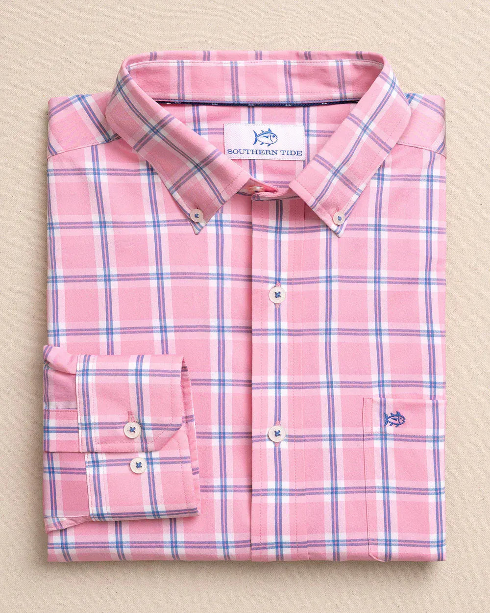 Southern Tide Sport Shirts South Beach Coastal Breeze® Sport Shirt in Sea Pink
