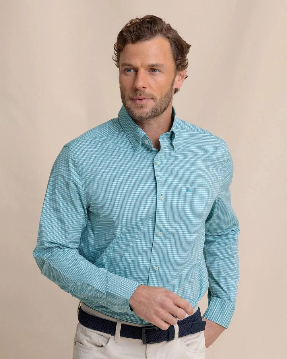 Southern Tide Sport Shirts SPRUCE SHADE / S Crofton Plaid Charleston Sport Shirt