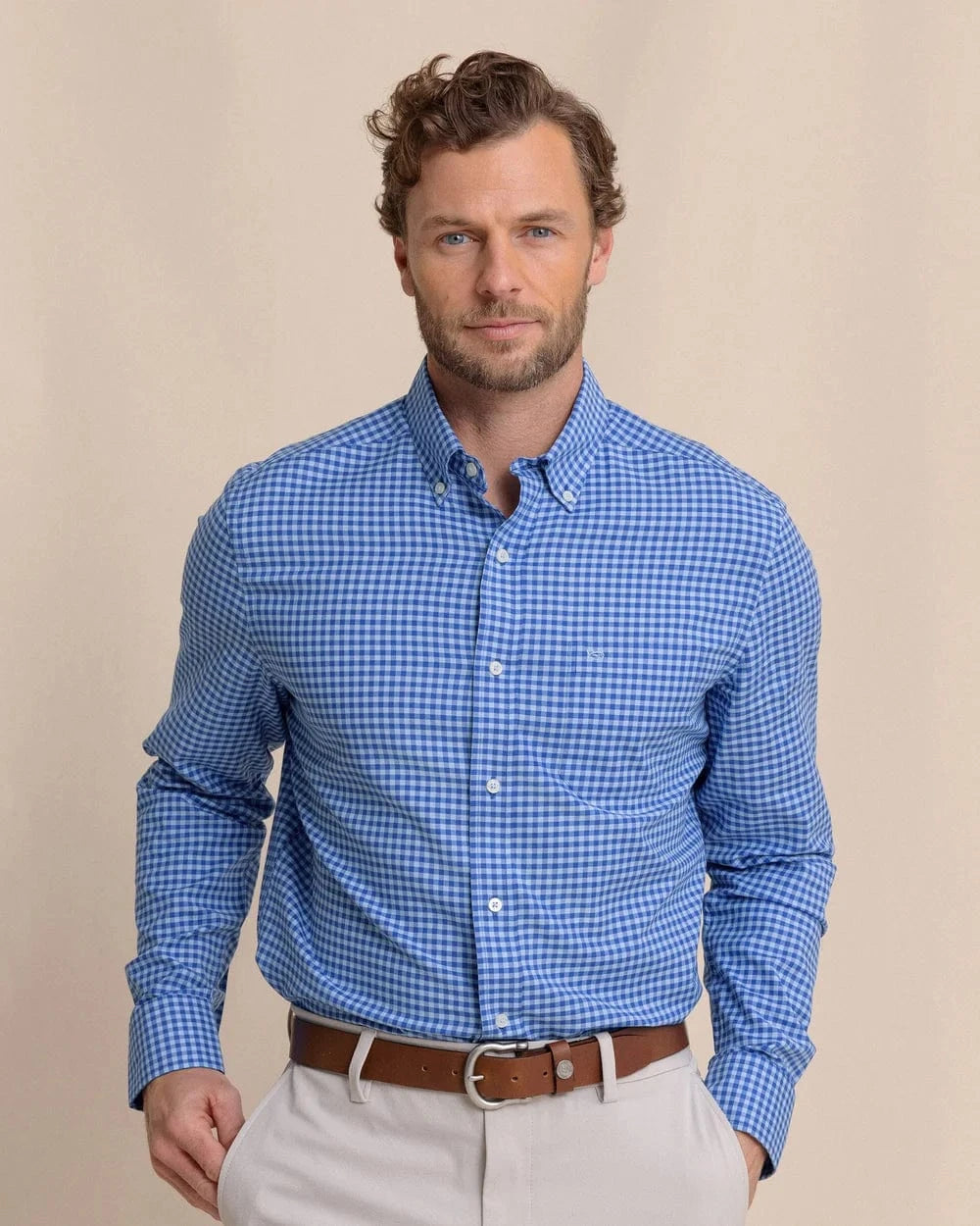 Southern Tide Sport Shirts SURF BLUE / S Silver Lake Plaid Skipjack Sport Shirt
