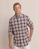 Southern Tide Sport Shirts Sweetgrass Plaid Beach Flannel Long Sleeve Sport Shirt- Merlot