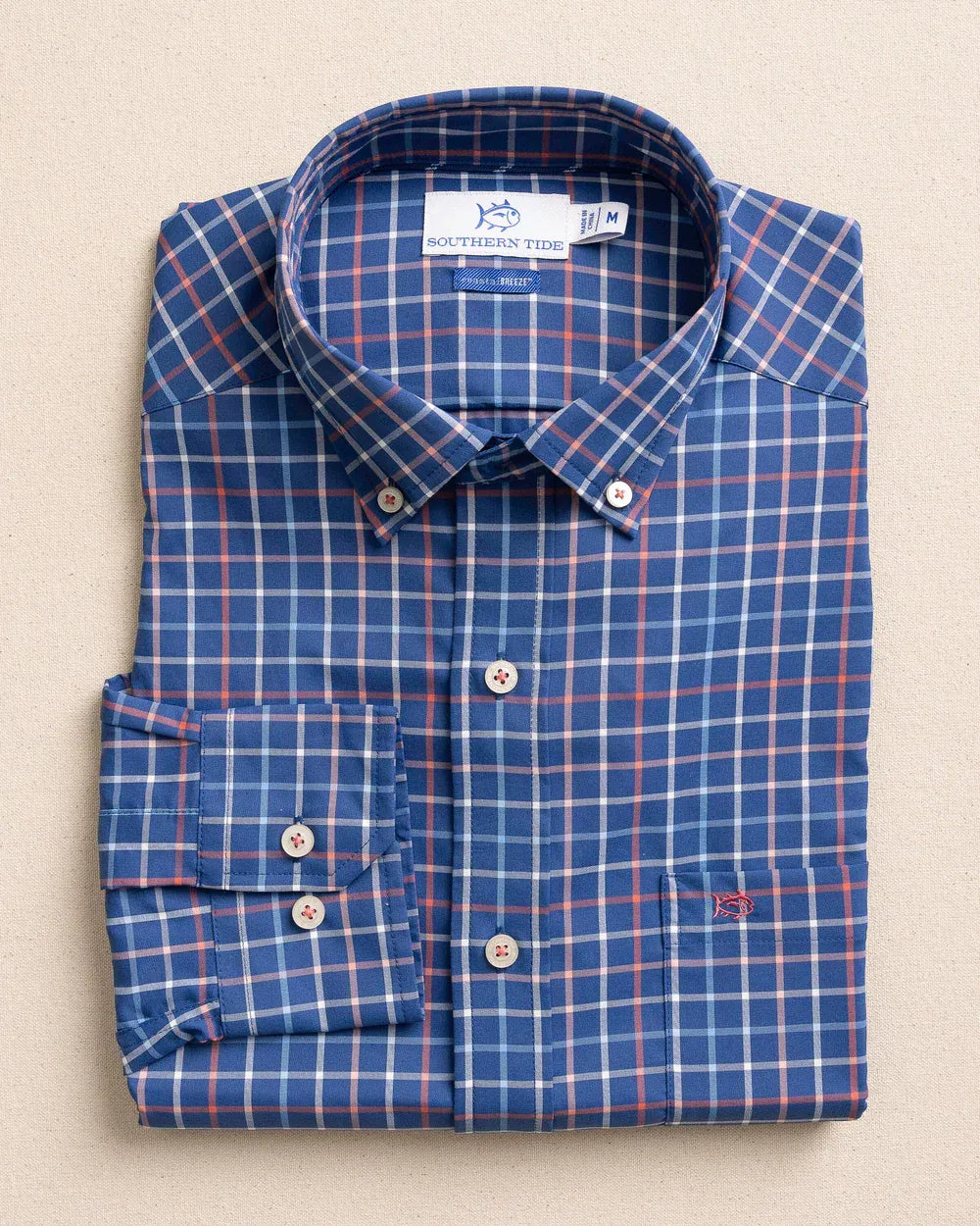 Southern Tide Sport Shirts Tradewind Tattersall Coastal Breeze® Sport Shirt