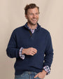Southern Tide Sweaters HEATHER DRESS BLUE / S Bass Creek Heather Quarter Button Sweater