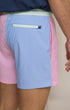 Southern Tide Swimwear Colorblock Seersucker Stripe Maritime Swim Trunk