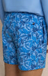 Southern Tide Swimwear Island Fronds Maritime Swim Trunk in Blue Stream